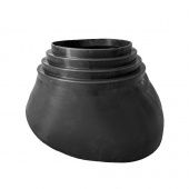 VILPE XL-резиновый ворот, d=175-250 мм, Черный