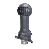 Вентиляционная система GERVENT Twister Ø 125/160 мм, кровли UNIVERSAL, графит