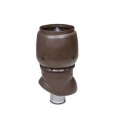 VILPE 160/ИЗ/500 XL Выход вытяжки вентиляционный с колпаком, h=500 мм, Коричневый