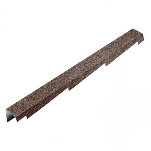 METROTILE Планка фронтонная резная левая 1250х278 мм, Кофе