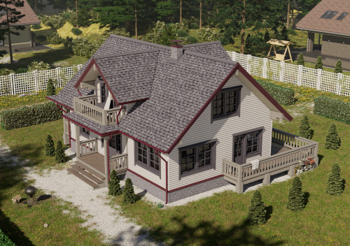 Ламинированная черепица Docke Dragon Standard, Серый