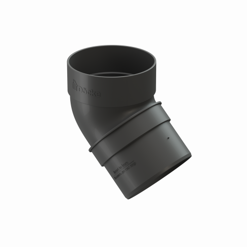 DOCKE STANDARD Колено 45 град., 120/80, Серый