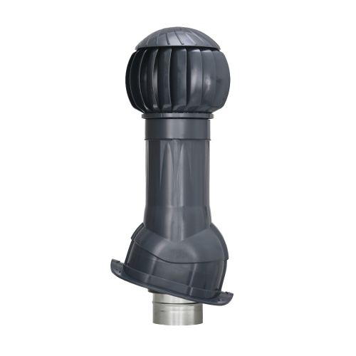 Вентиляционная система GERVENT Twister Ø 125/160 мм, кровли Monterrey, графит
