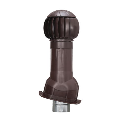 Вентиляционная система GERVENT Twister Ø 125/160 мм, кровли Monterrey, коричневый