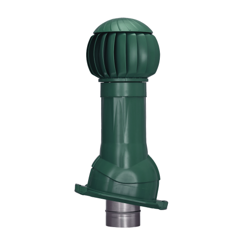 Вентиляционная система GERVENT Twister Ø 125/160 мм, кровли PROF-20, зеленый