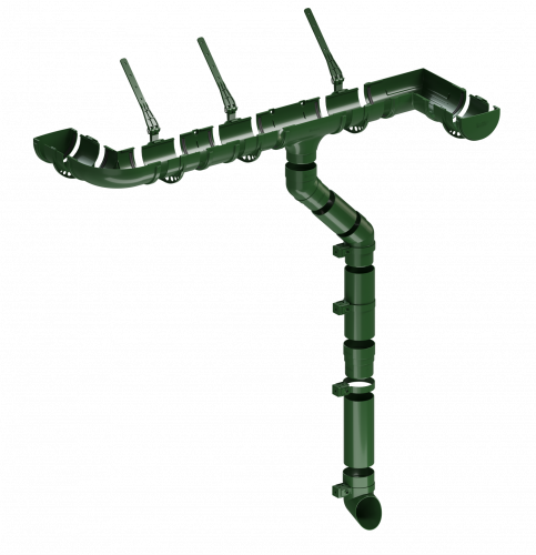 DOCKE STANDARD Колено 45 град., 120/80, Зеленый