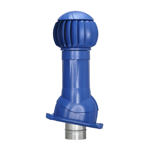 Вентиляционная система GERVENT Twister Ø 125/160 мм, кровли PROF-20, синий