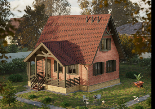 Ламинированная черепица Docke Dragon Standard, Красный
