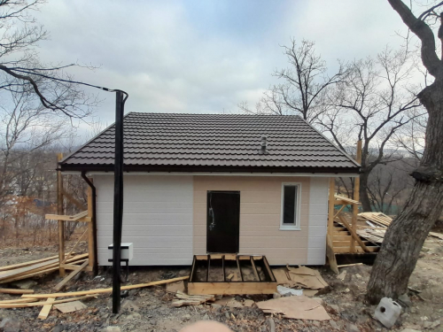 AQUASYSTEM Модульная металлочерепица, Стокгольм, 0,53 мм, Rooftop Шелк, 1185х775 мм, Коричневый (RAL8017), AQUASYSTEM